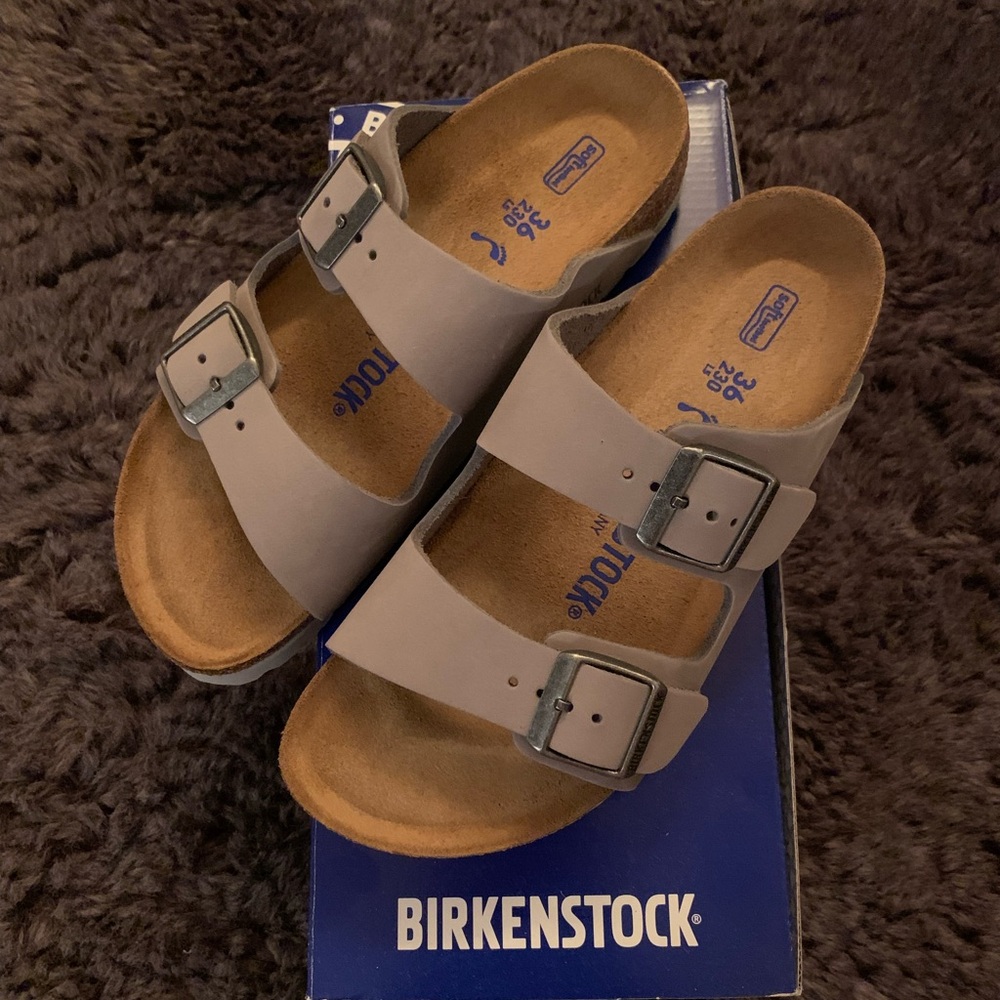 Birkenstock Arizona sandals- dove gray